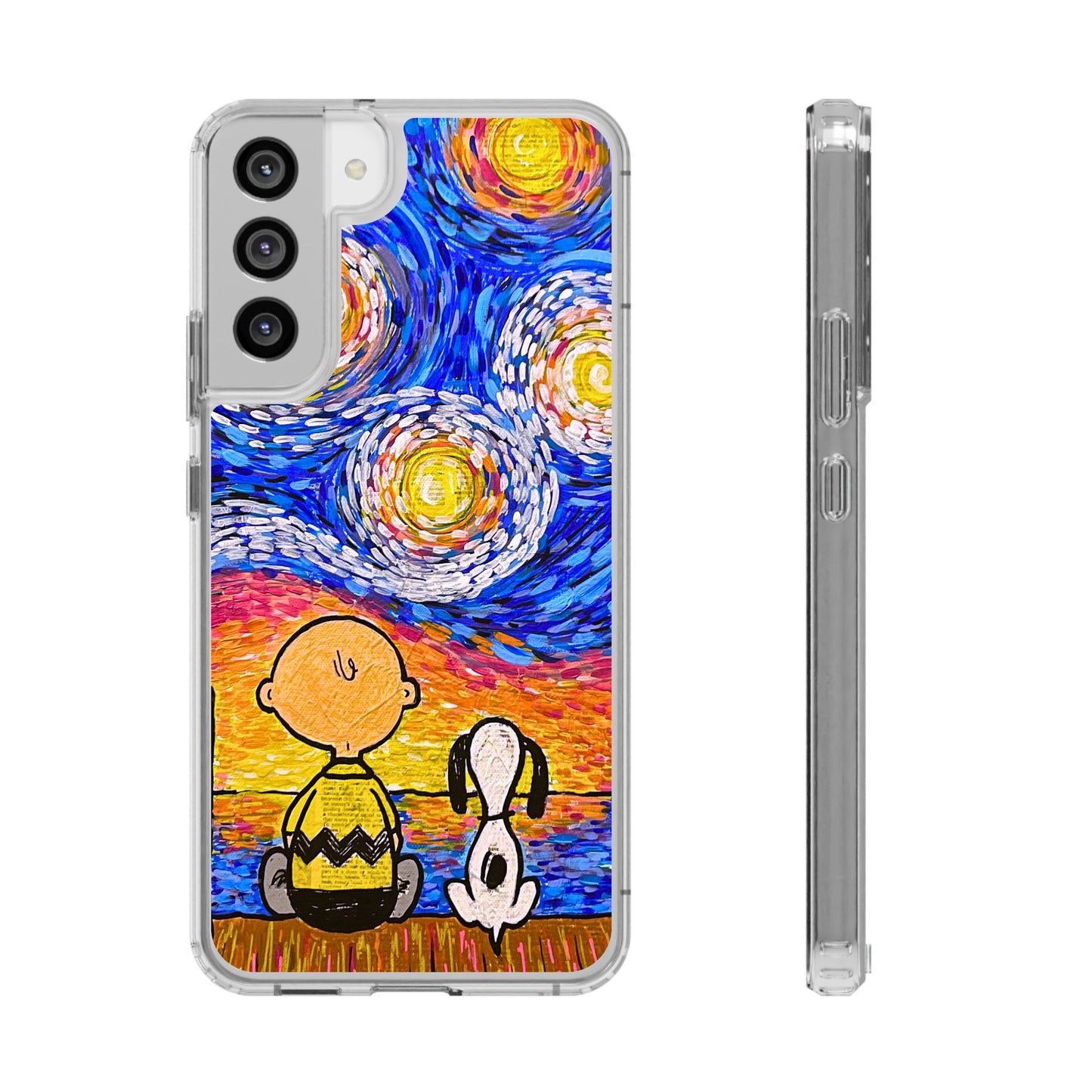 Phone Case: Starry Night at Lake Clear Cases