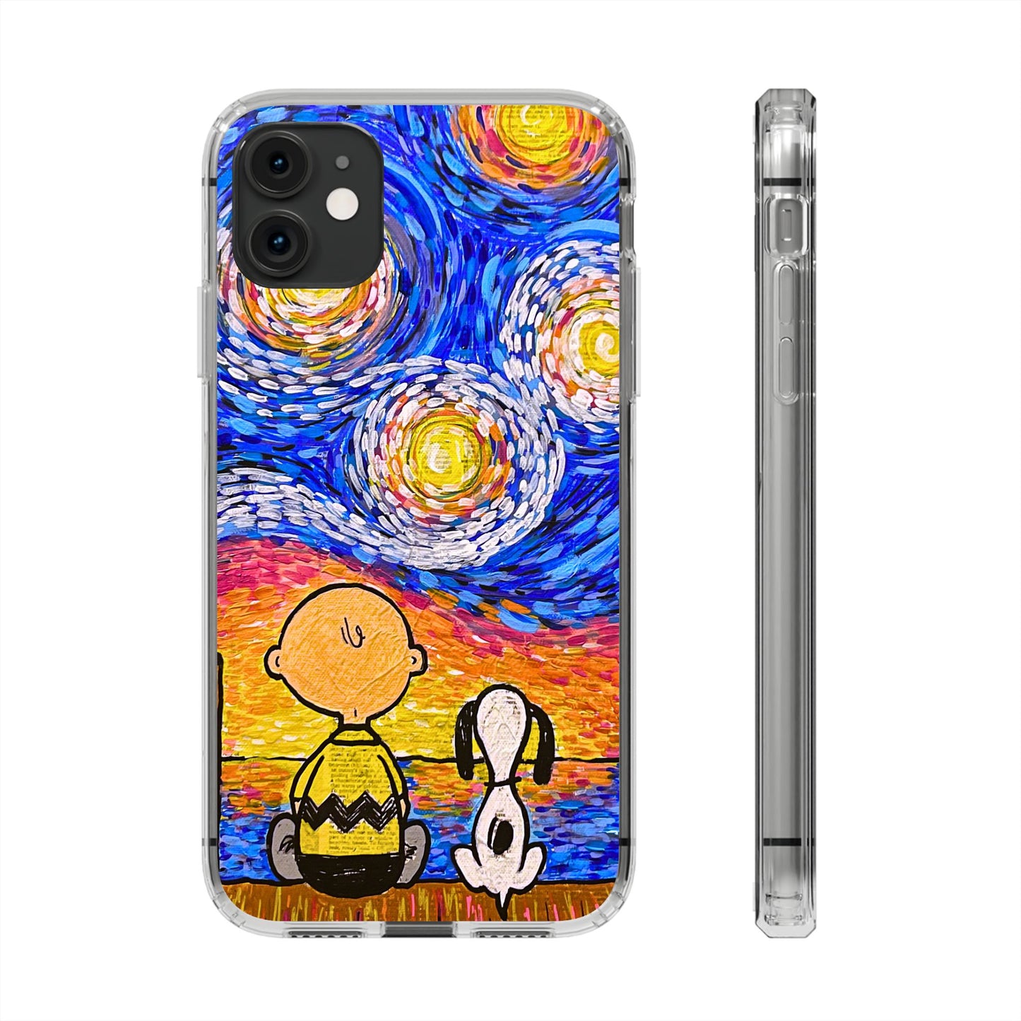 Phone Case: Starry Night at Lake Clear Cases