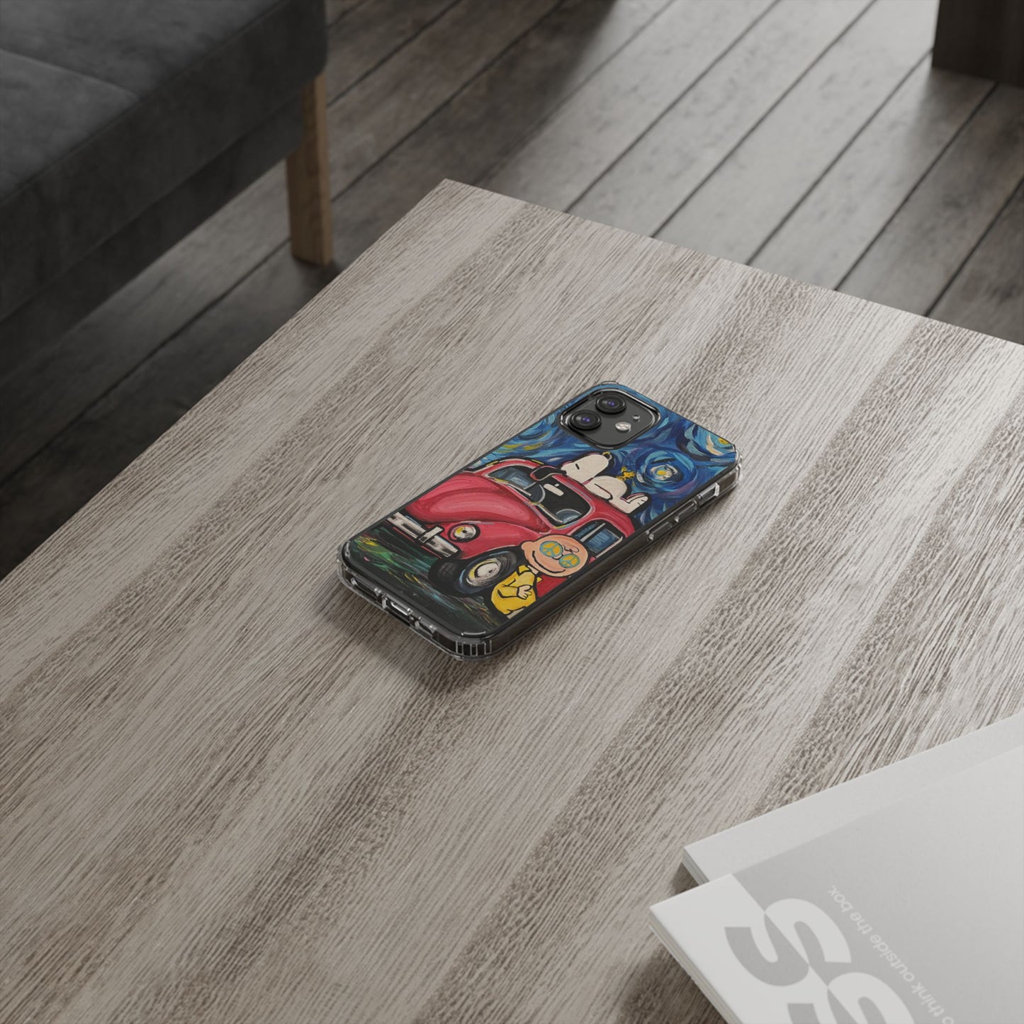 Phone Case: Starry Night with Bug Clear Cases