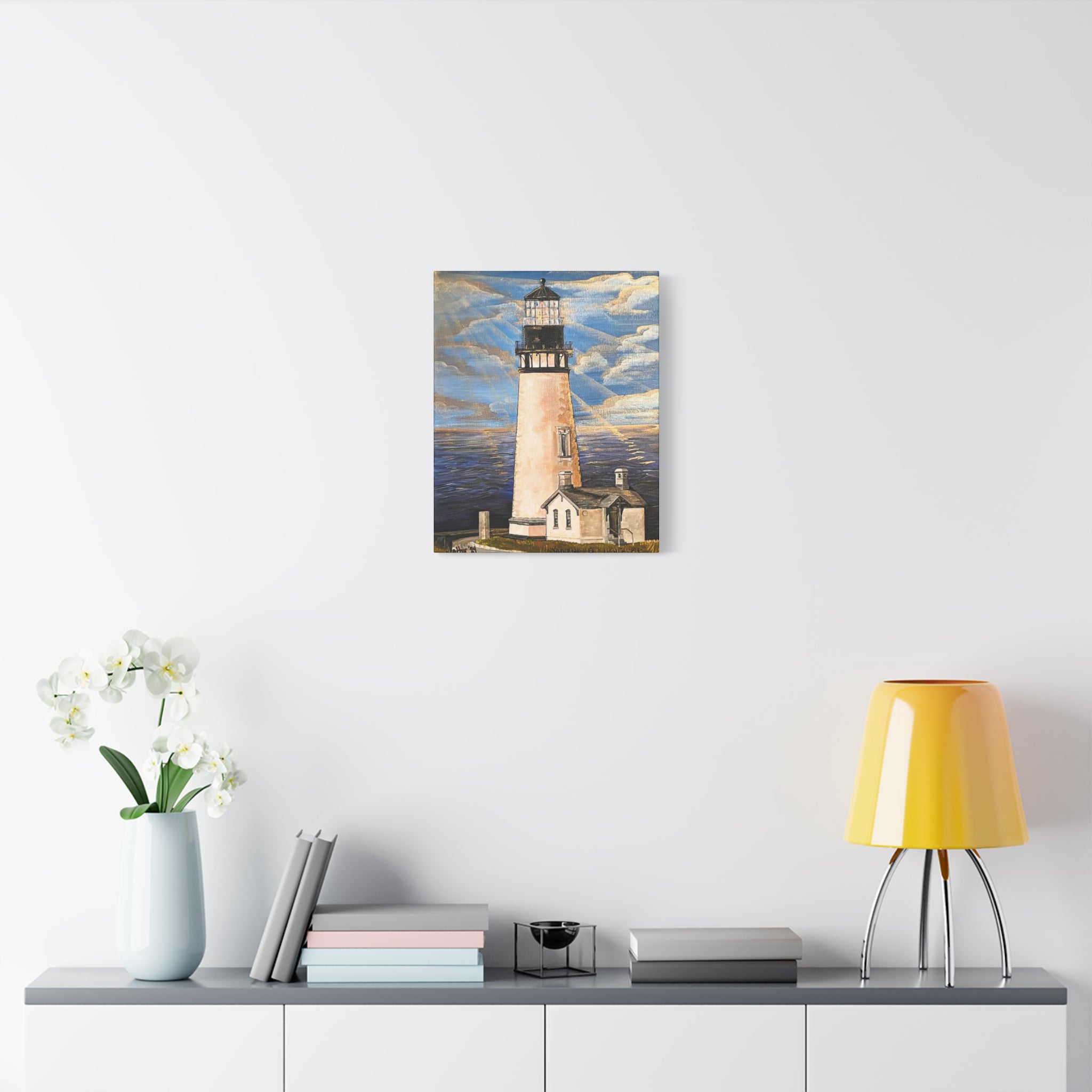 Art: Yaquina Head Lighthouse Canvas Print
