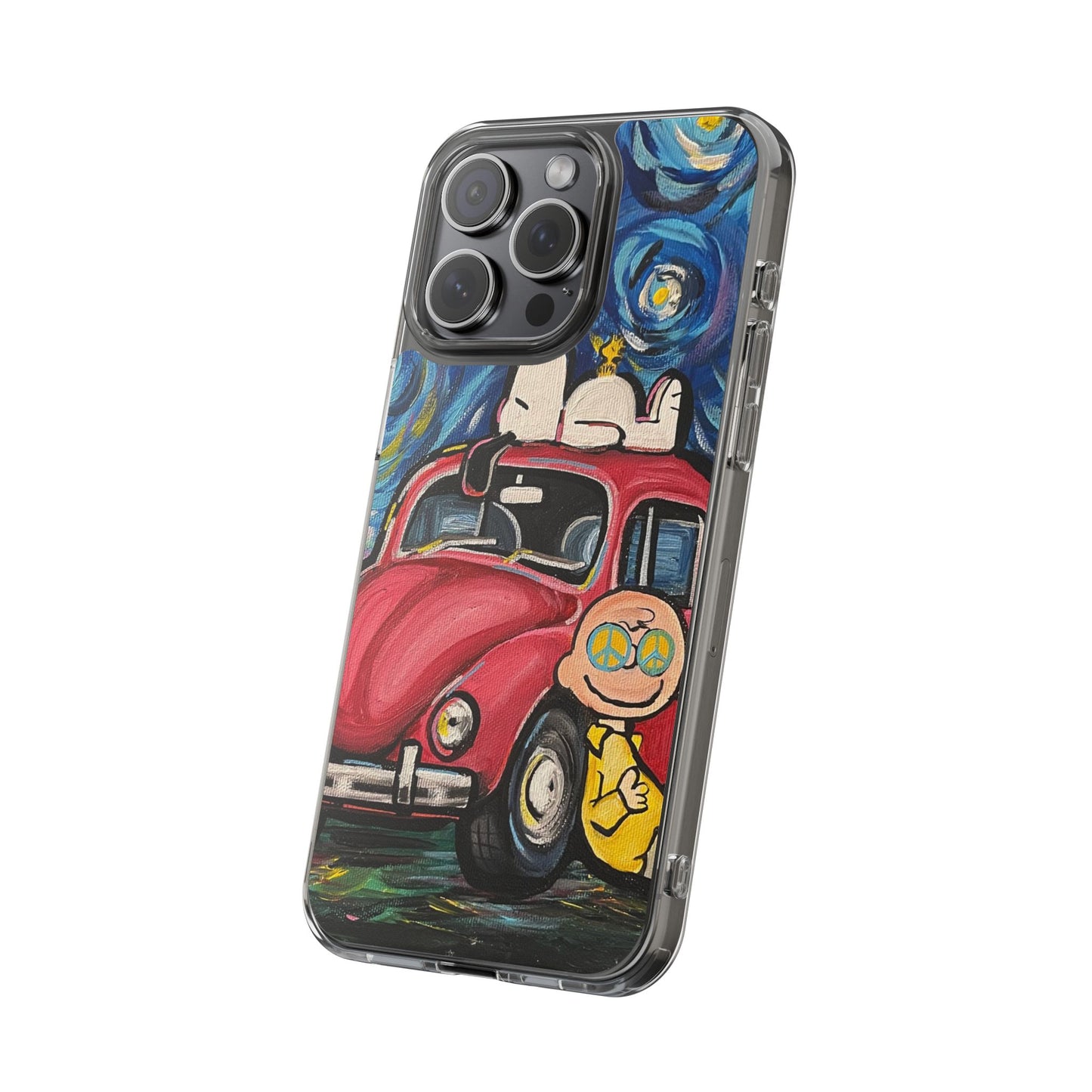 Phone Case: Starry Night with Bug Clear Cases