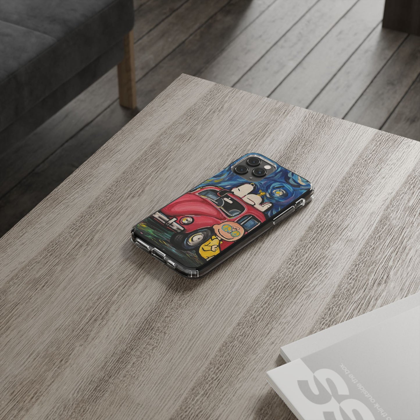 Phone Case: Starry Night with Bug Clear Cases