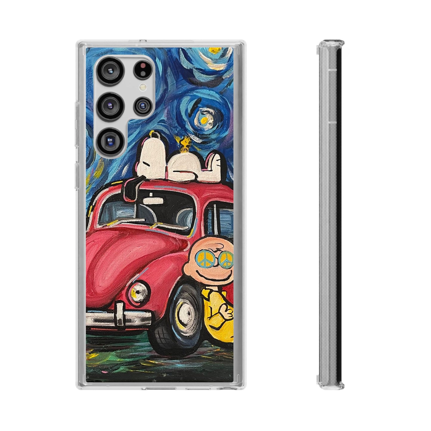 Phone Case: Starry Night with Bug Clear Cases