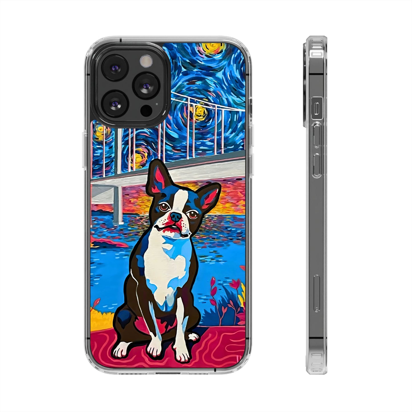 Phone Case: Boston Terrier Clear Cases