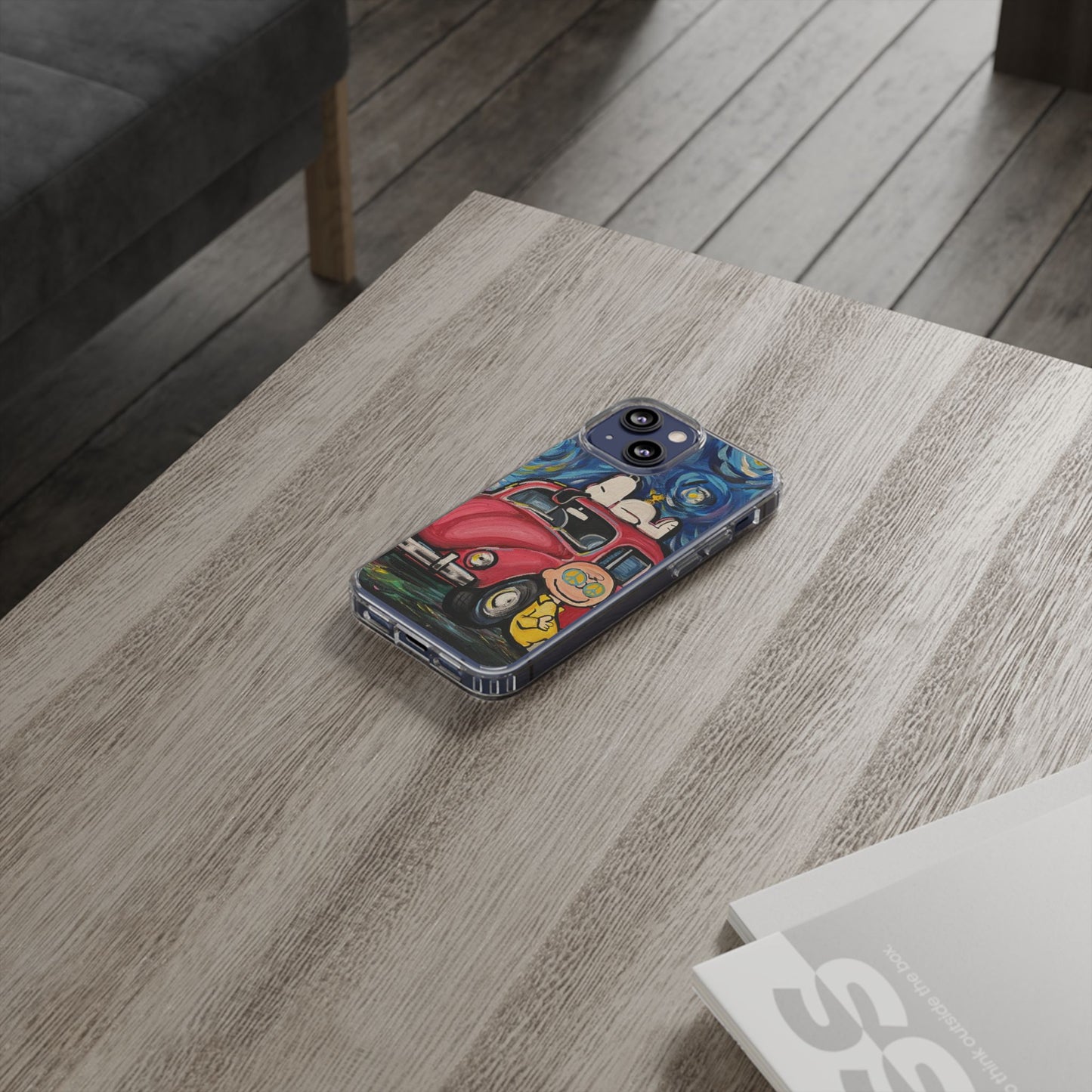 Phone Case: Starry Night with Bug Clear Cases