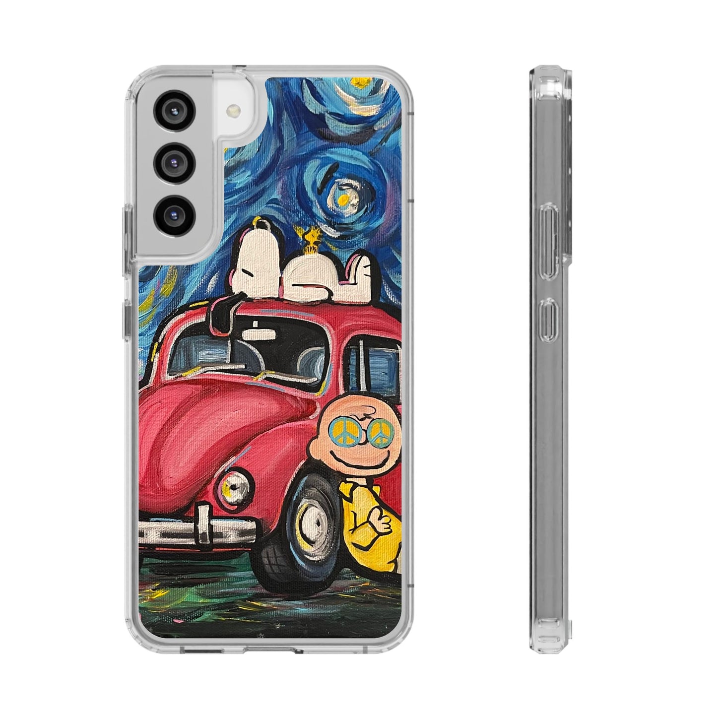 Phone Case: Starry Night with Bug Clear Cases
