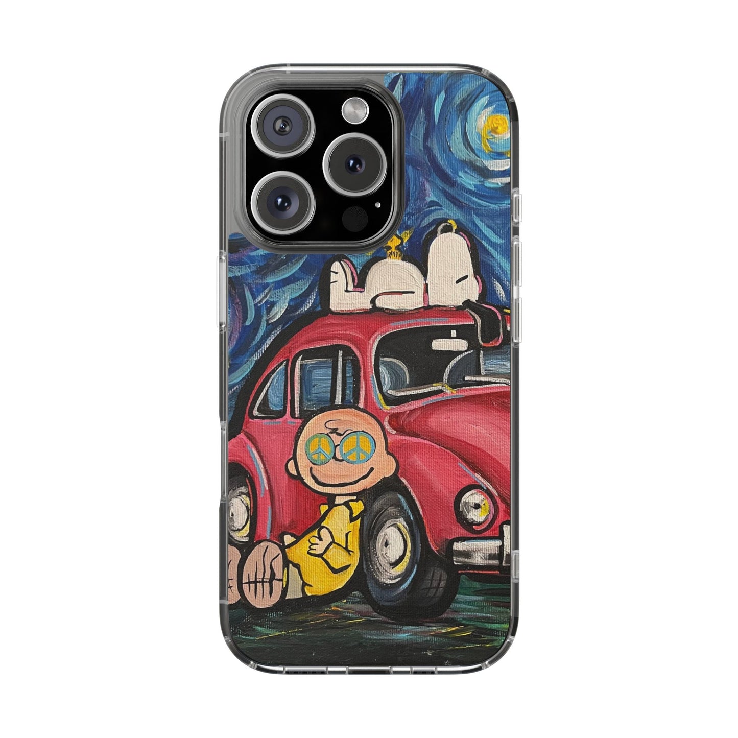 Phone Case: Starry Night with Bug Clear Cases