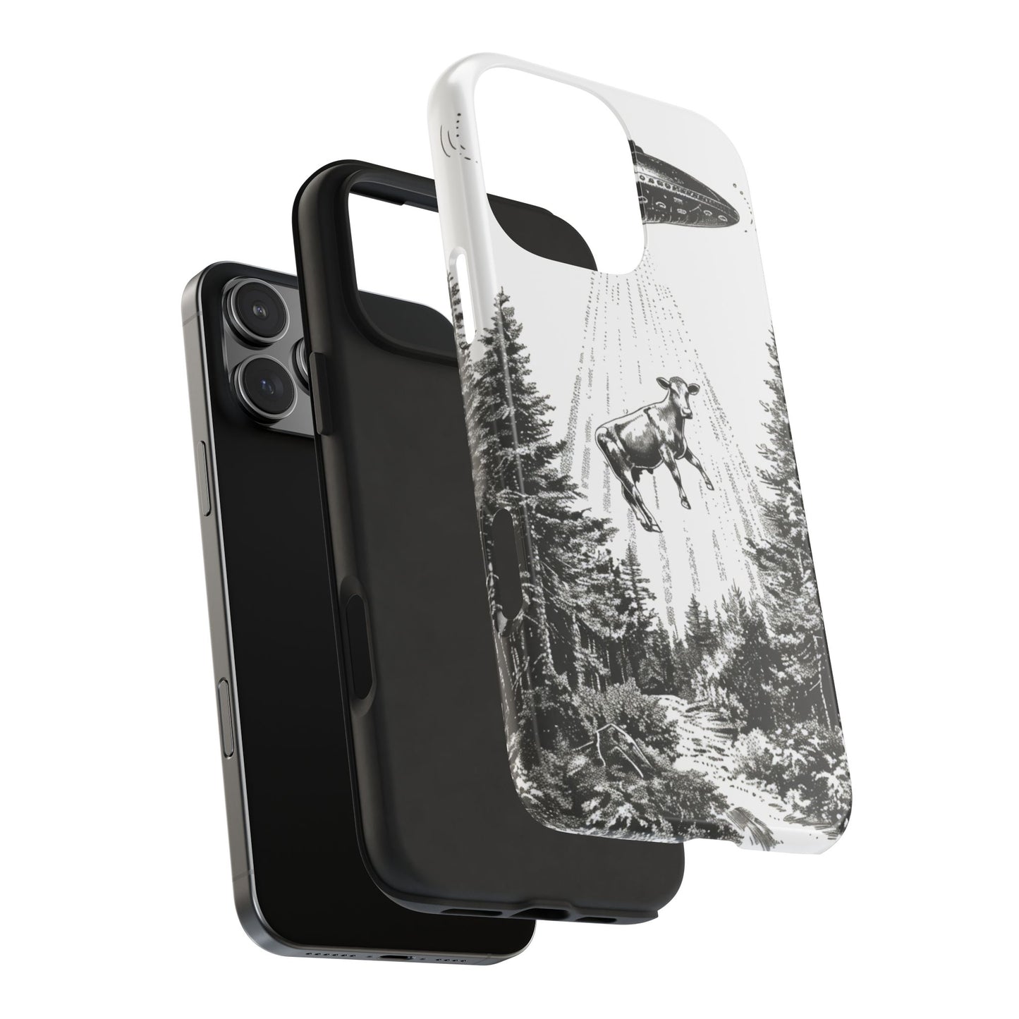 Phone Case: Alien Cow Tough Phone Case - Alien Inspired Design