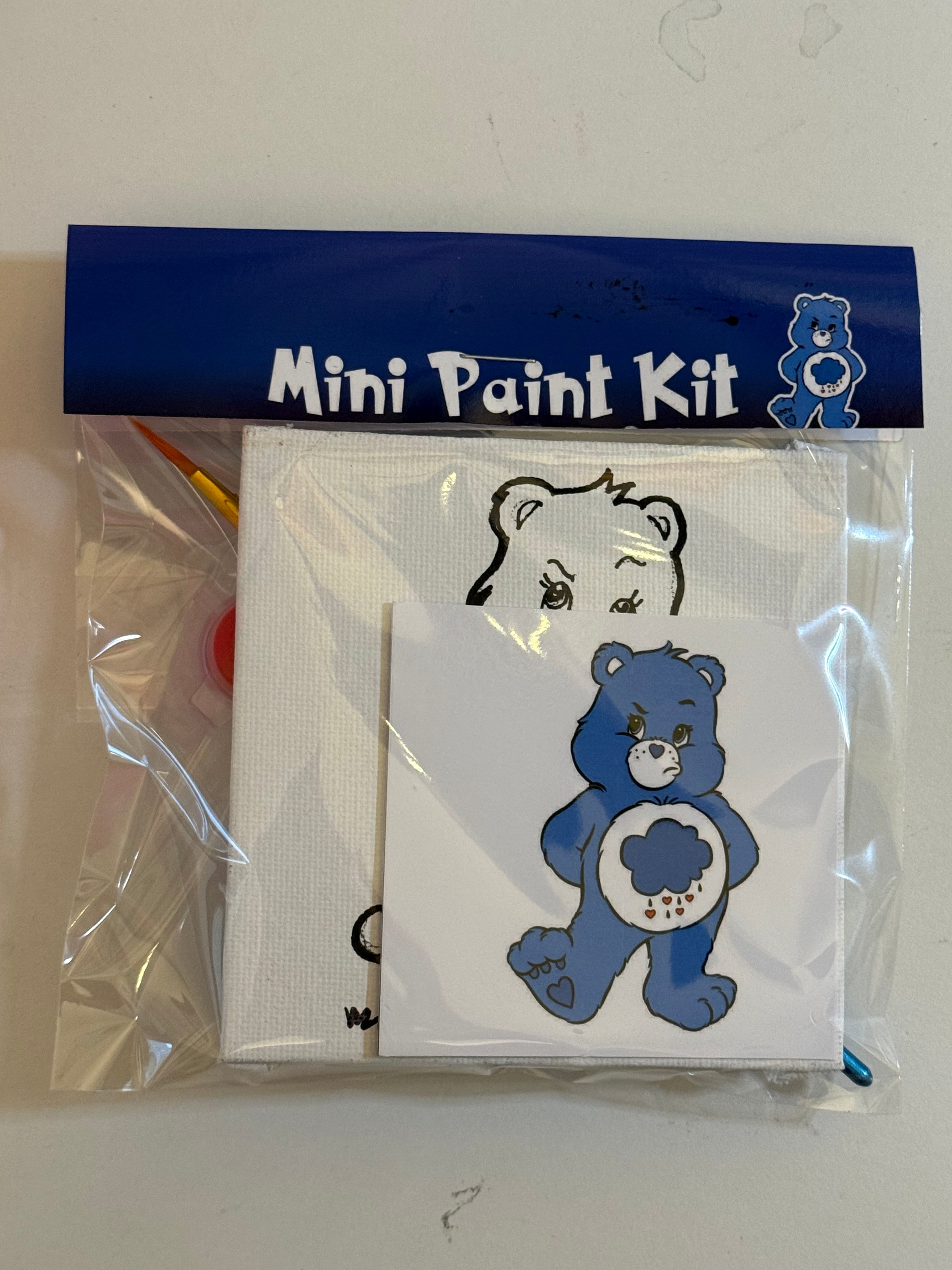 DIY Canvas Painting Kit MINI Blue Cloud Bear