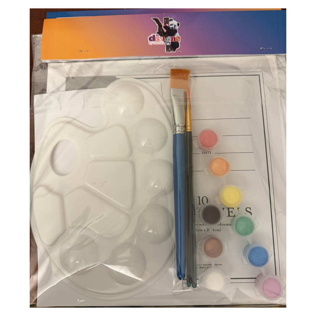 DIY Canvas Painting Kit Unicorn Latte Canvas Original