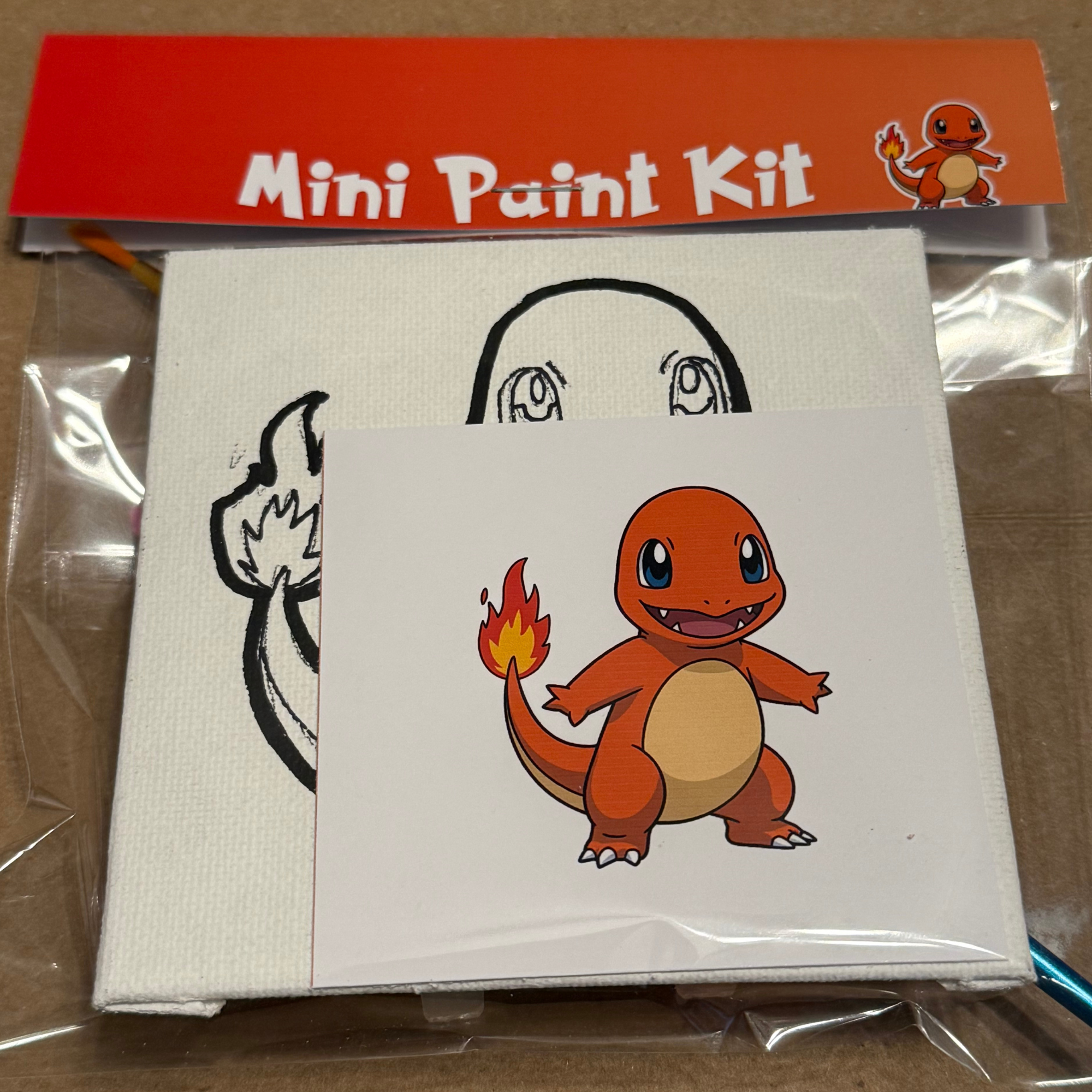 DIY Canvas Painting Kit MINIs Set of 12 Pokemon Friends