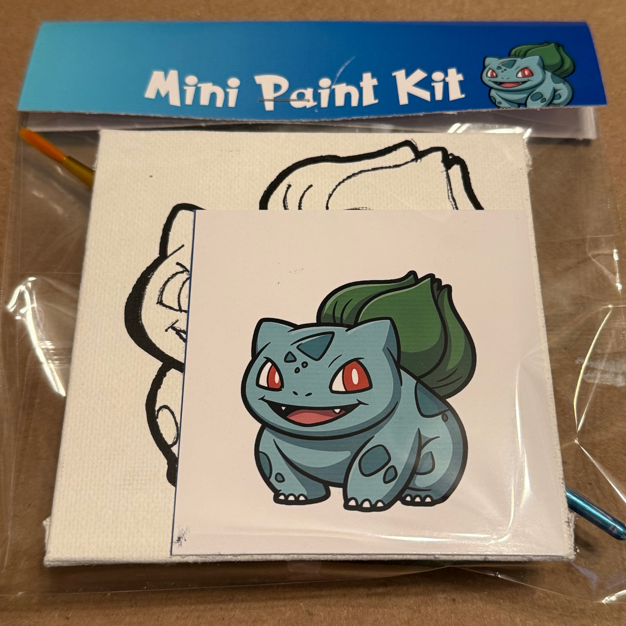 DIY Canvas Painting Kit MINIs Set of 12 Pokemon Friends