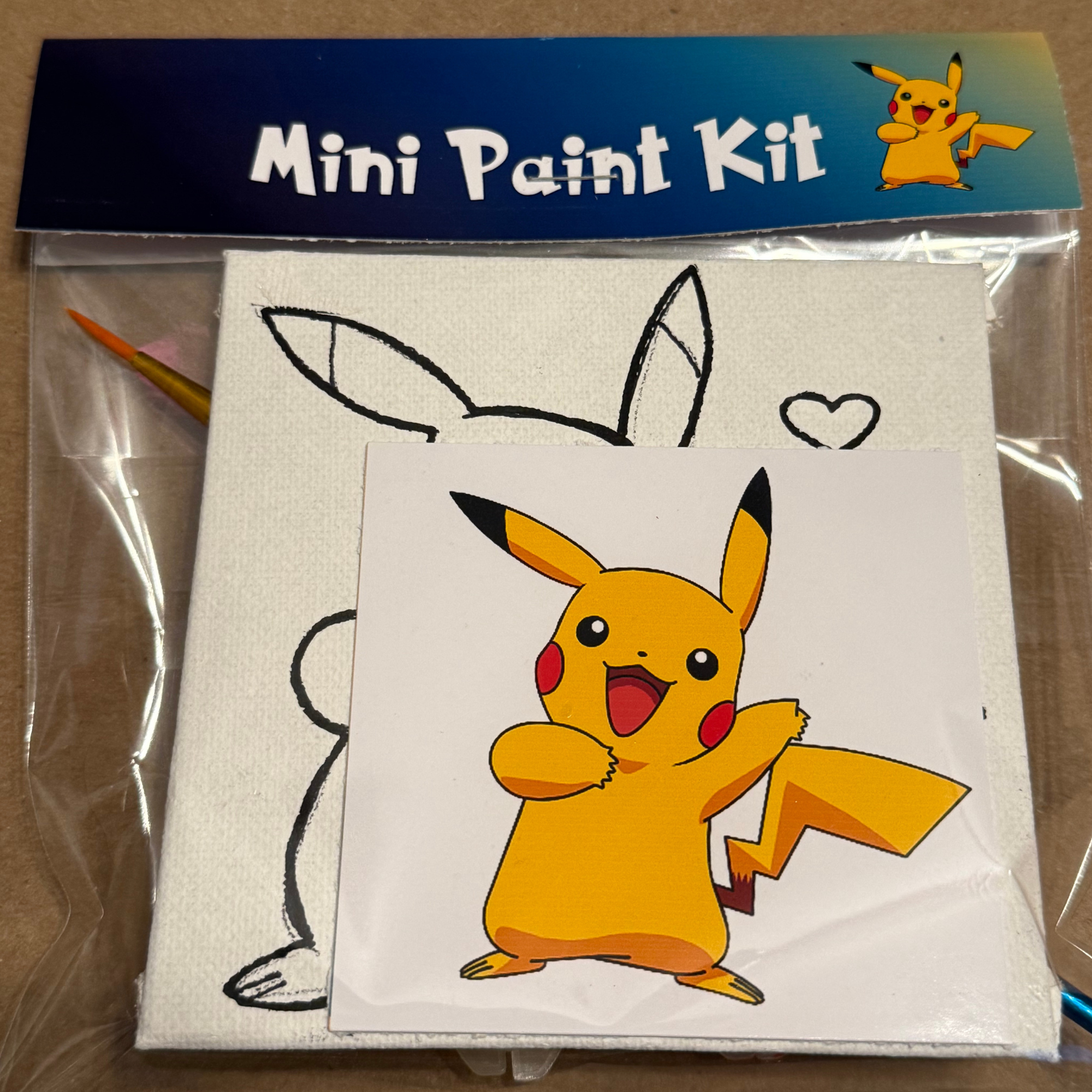 DIY Canvas Painting Kit MINIs Set of 12 Pokemon Friends
