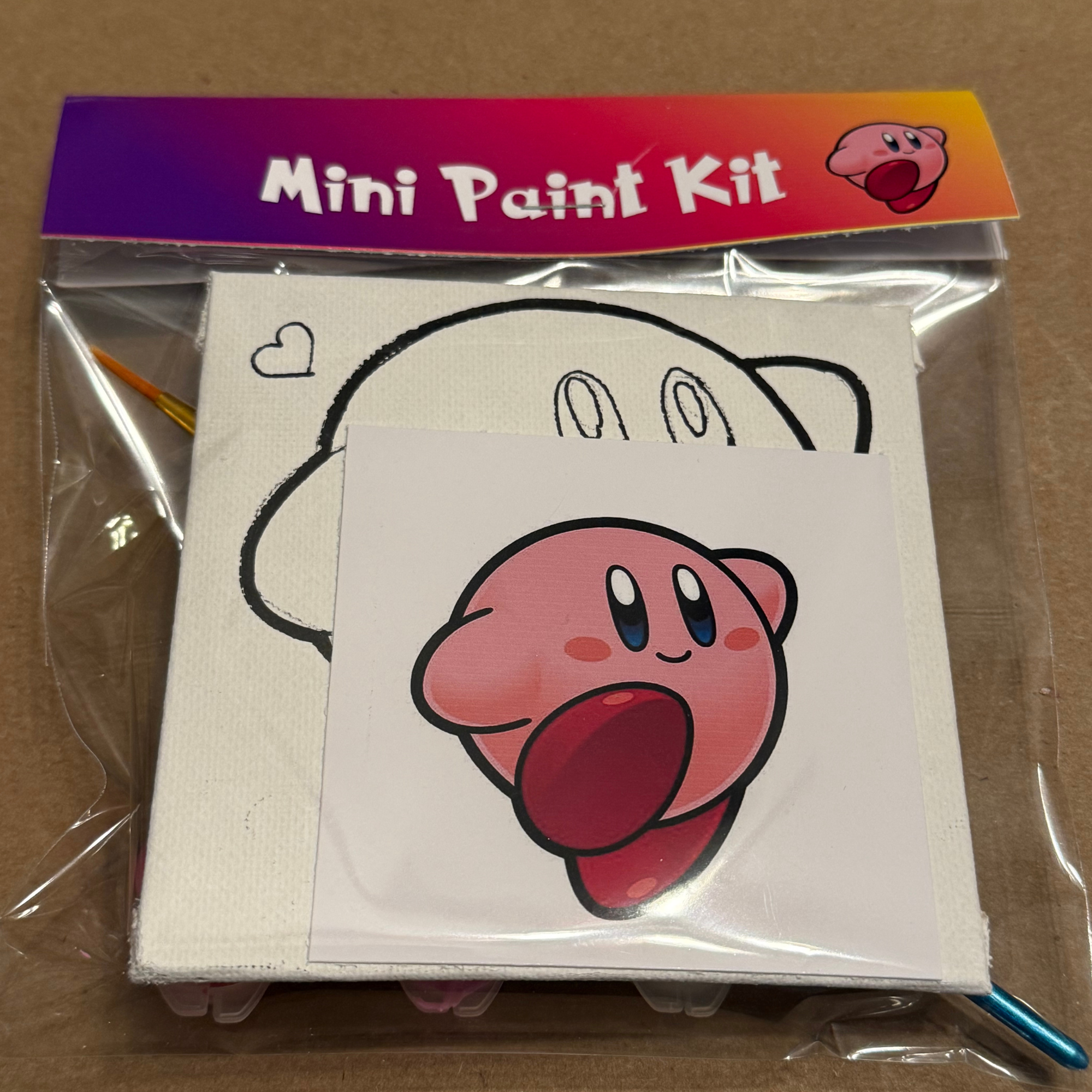 DIY Canvas Painting Kit MINIs Sets of 3, 4, or 12 Mario Bros and Friends