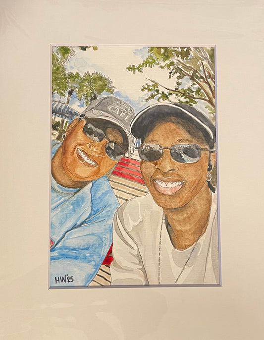 Hand Drawn/Watercolor Portrait