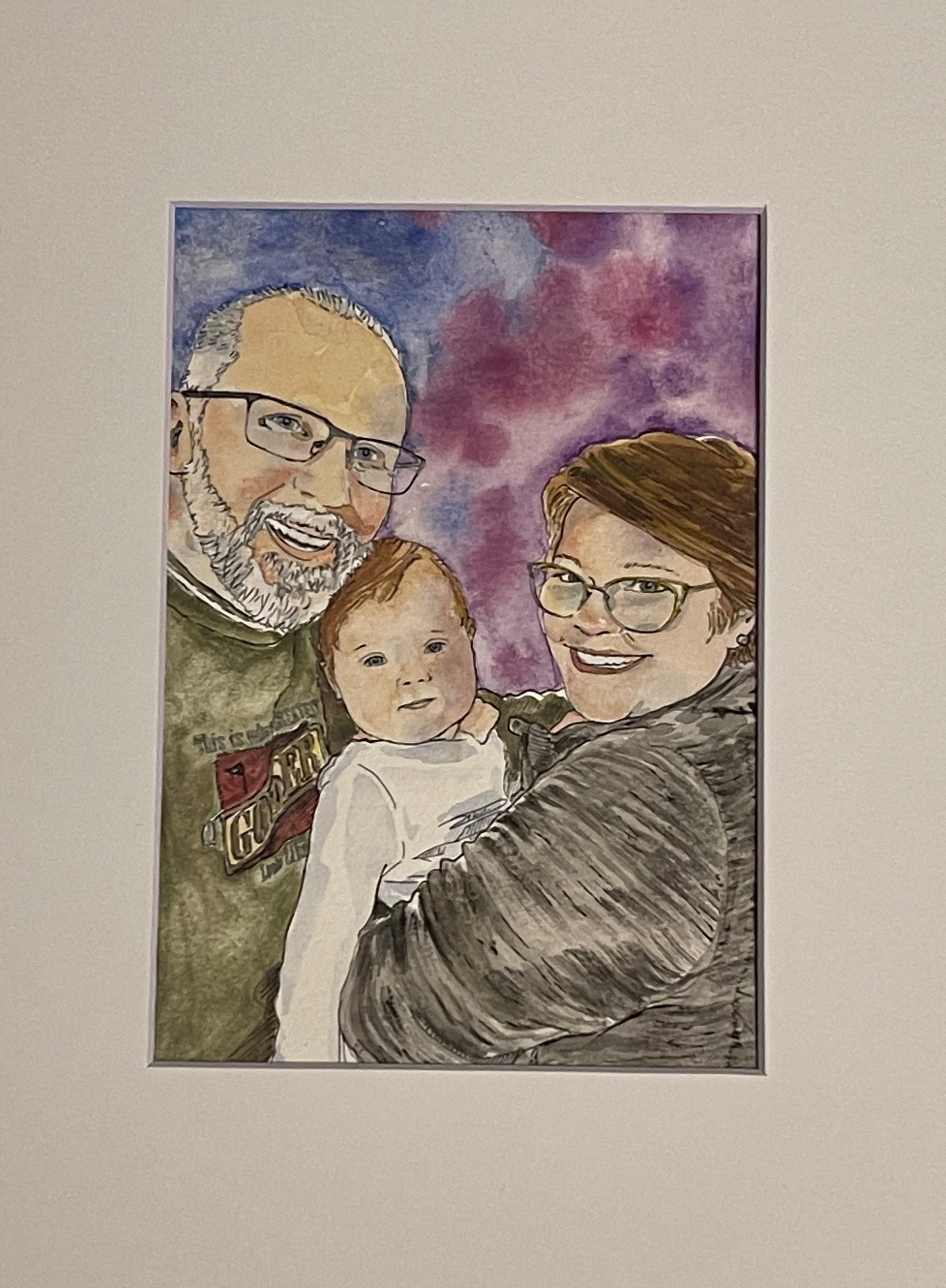 A Hand Drawn/Watercolor Portrait