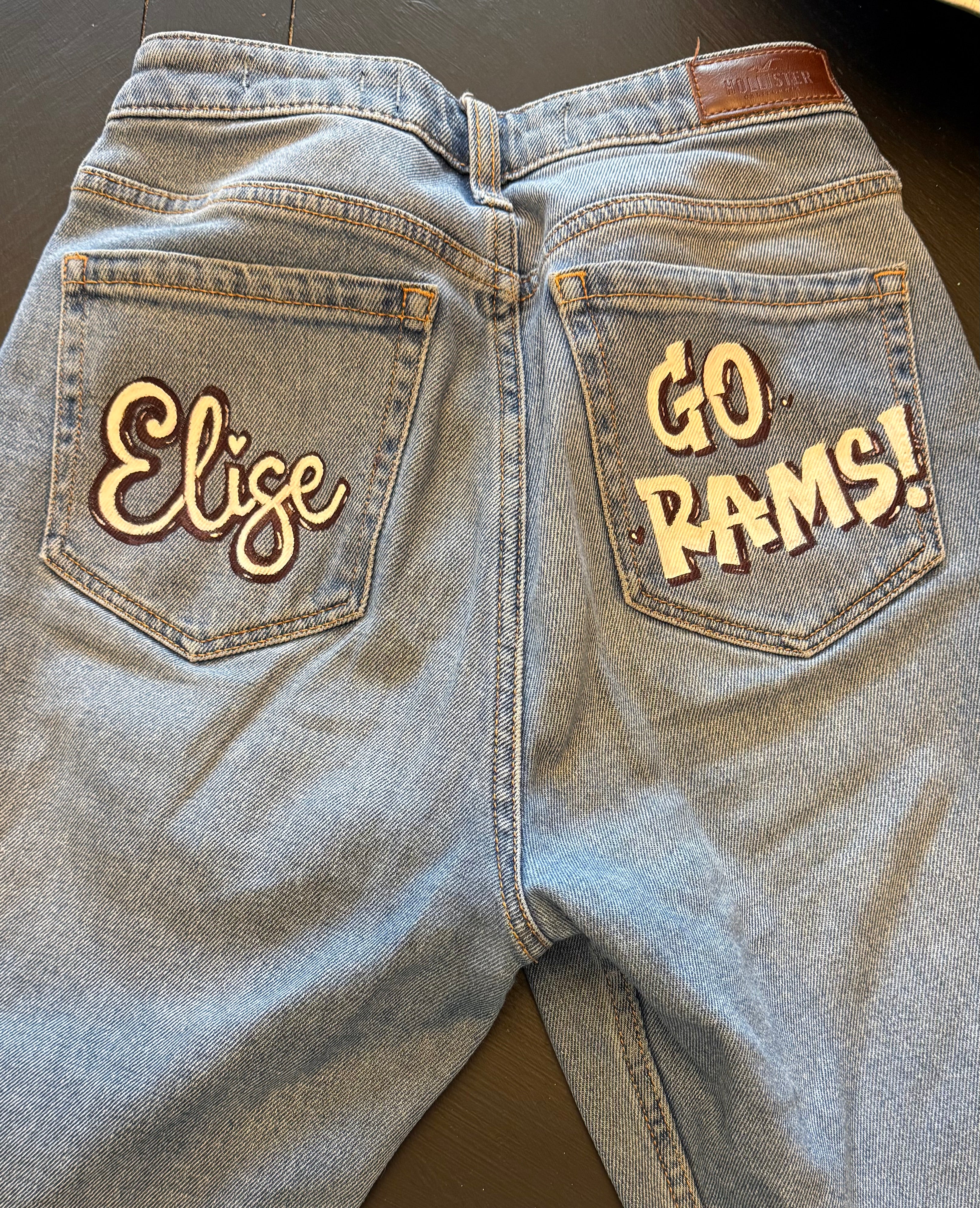 A Hand Painted Jeans/Seniors C/O 2026