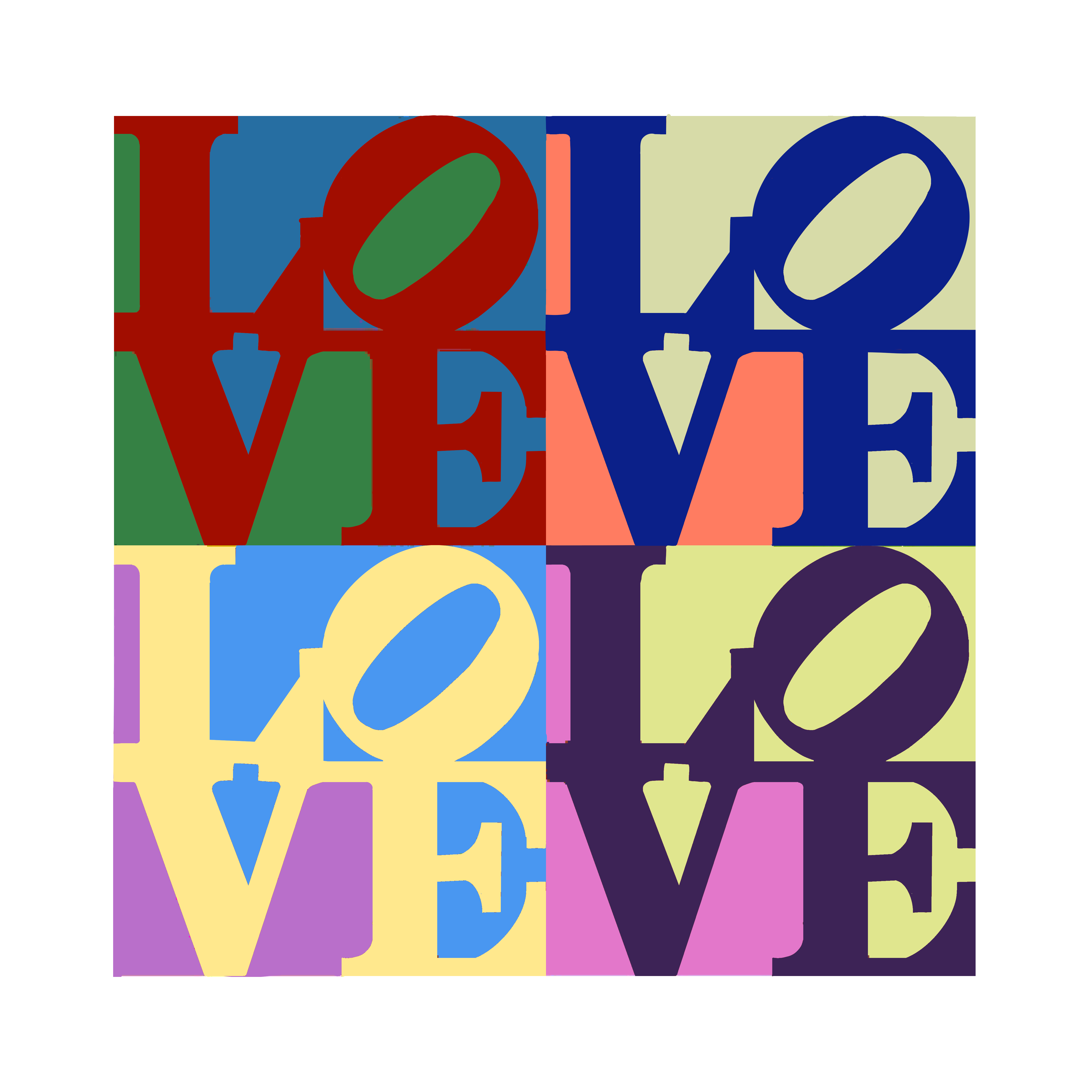 DIY Canvas Painting Kit LOVE Paint Party