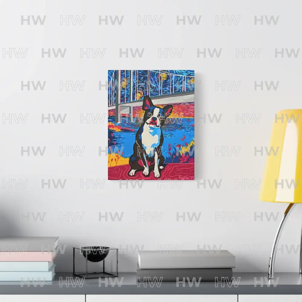 Art: Boston Terrier Canvas Print - Canvas