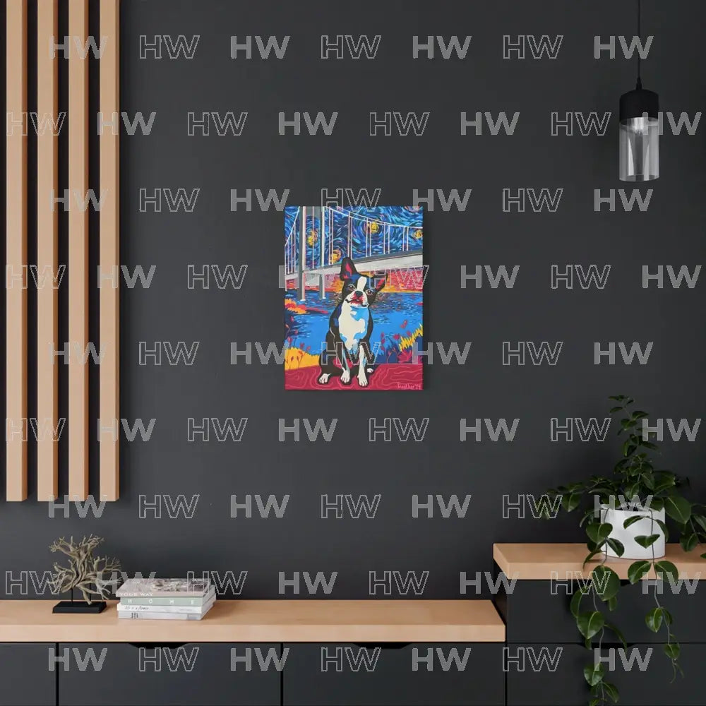 Art: Boston Terrier Canvas Print - Canvas