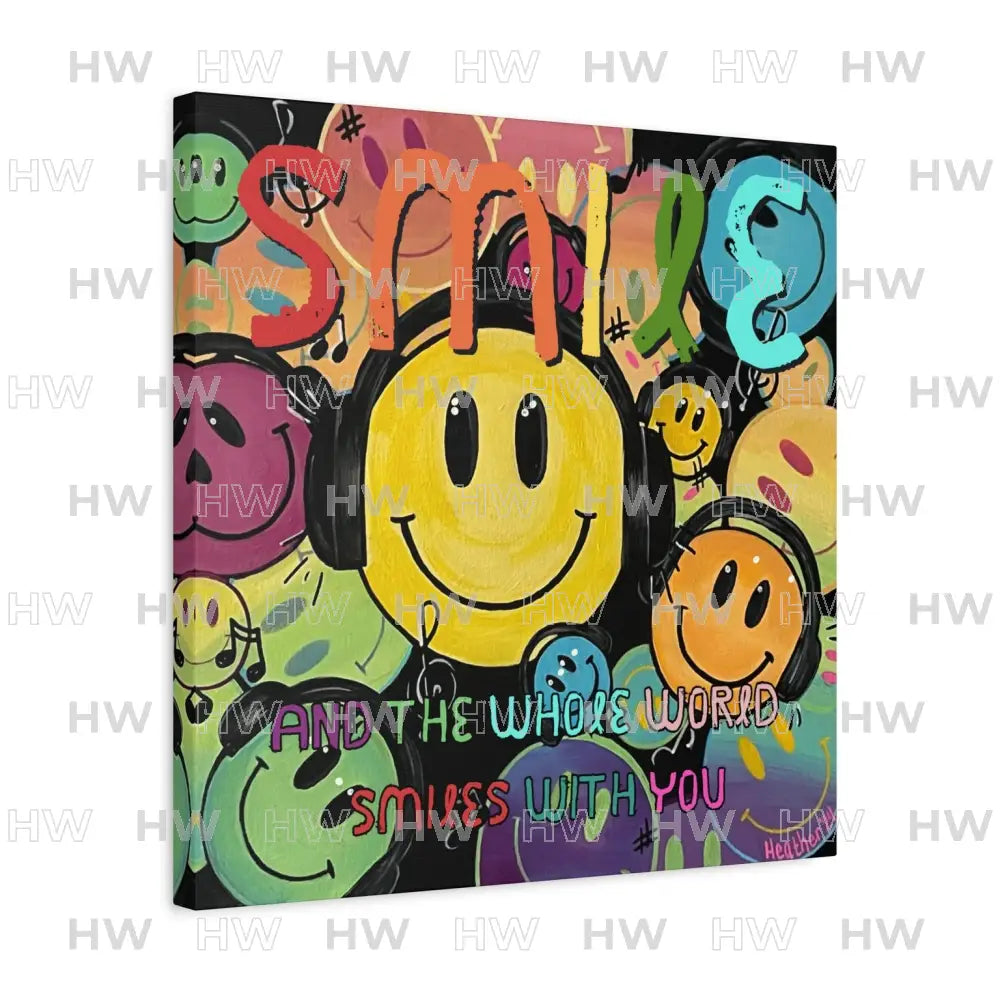 Art: Smile Canvas Print - 20″ x 20″ / 1.25’’ - Canvas