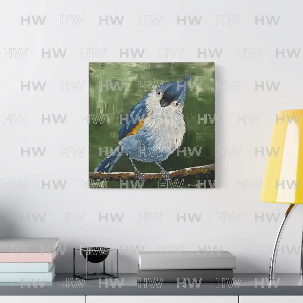 Art: Tufted Titmouse Bird Print Canvas Print - 16″ x 16″ / 1.25’’ - Canvas