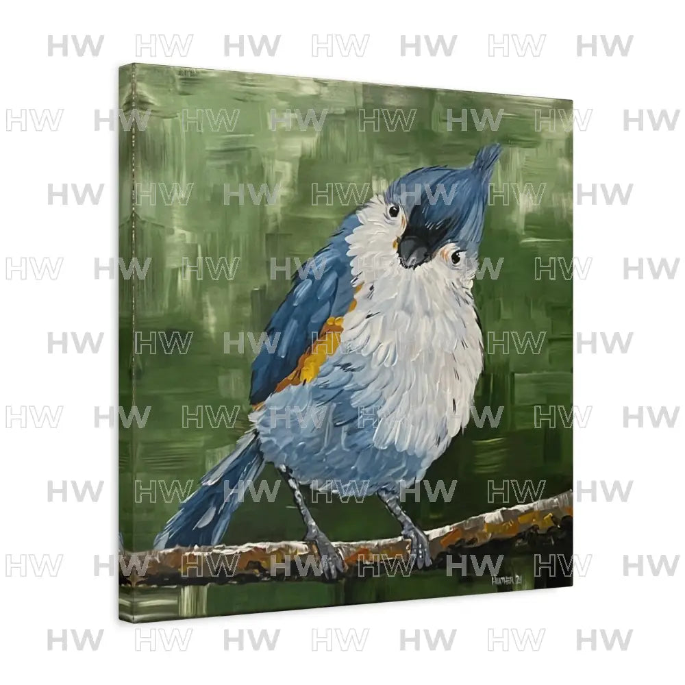 Art: Tufted Titmouse Bird Print Canvas Print - 20″ x 20″ / 1.25’’ - Canvas