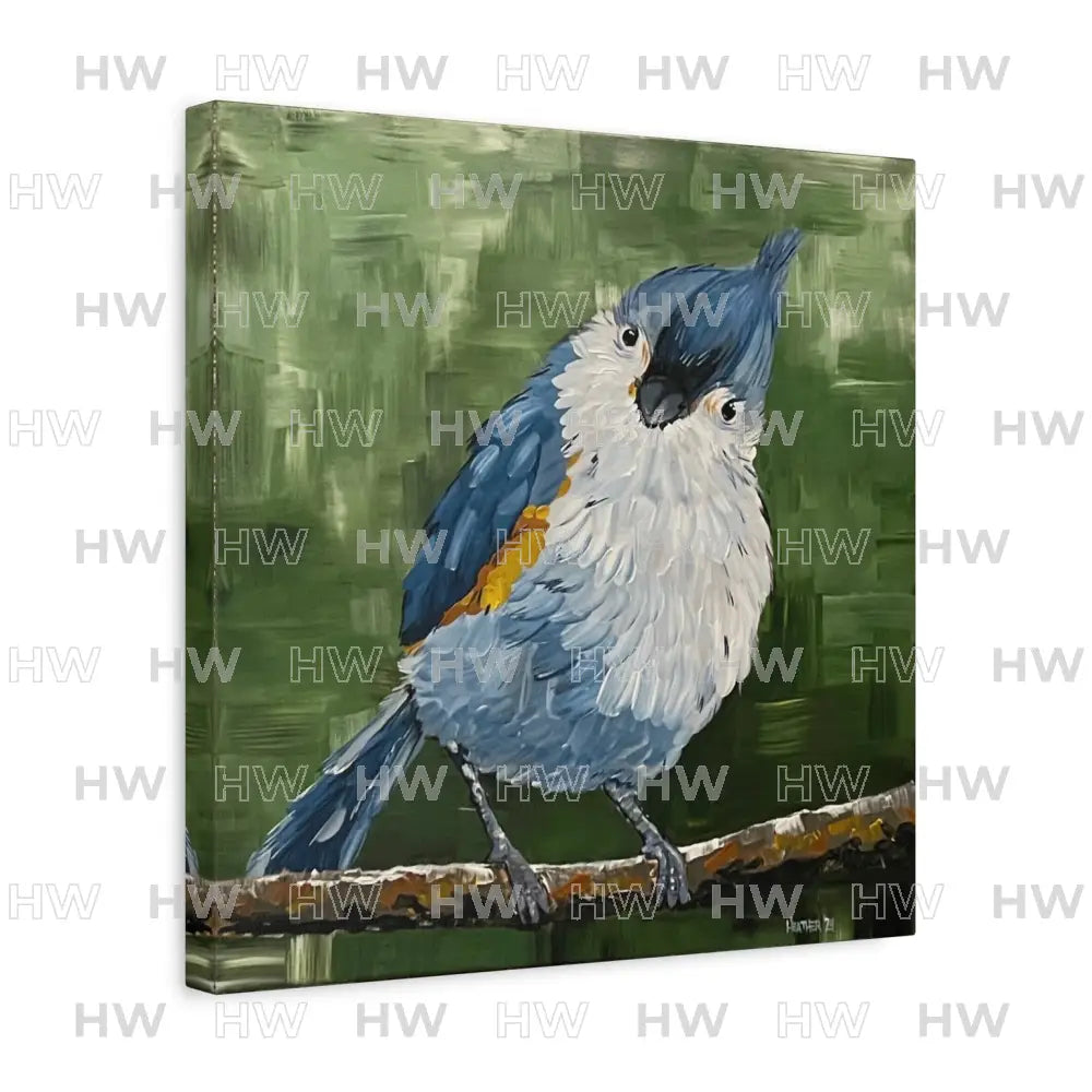 Art: Tufted Titmouse Bird Print Canvas Print - Canvas