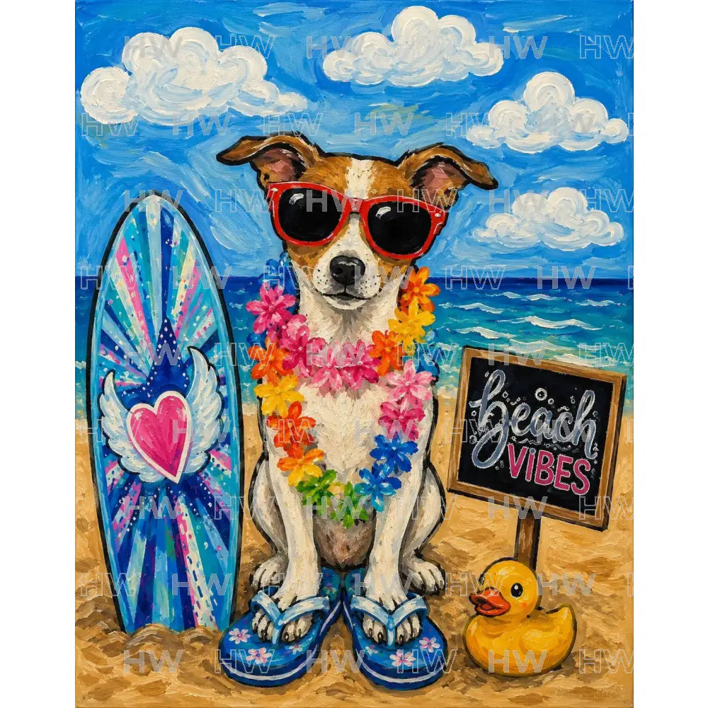 DIY Canvas Painting Kit Beach Vibes - Canvas Original