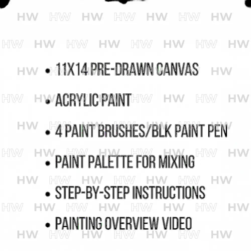 DIY Canvas Painting Kit Horse in stable - Canvas Original