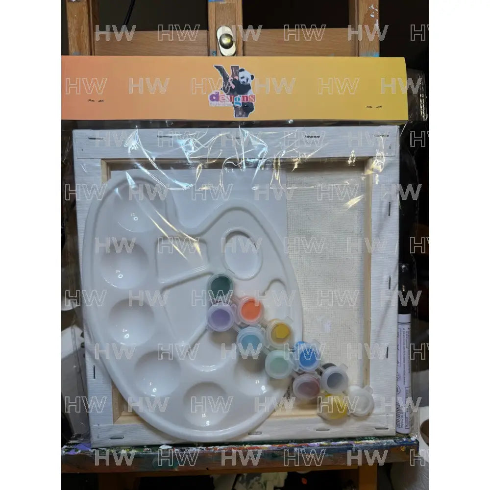 DIY Canvas Painting Kit Sunflower with Butterfly Canvas Original