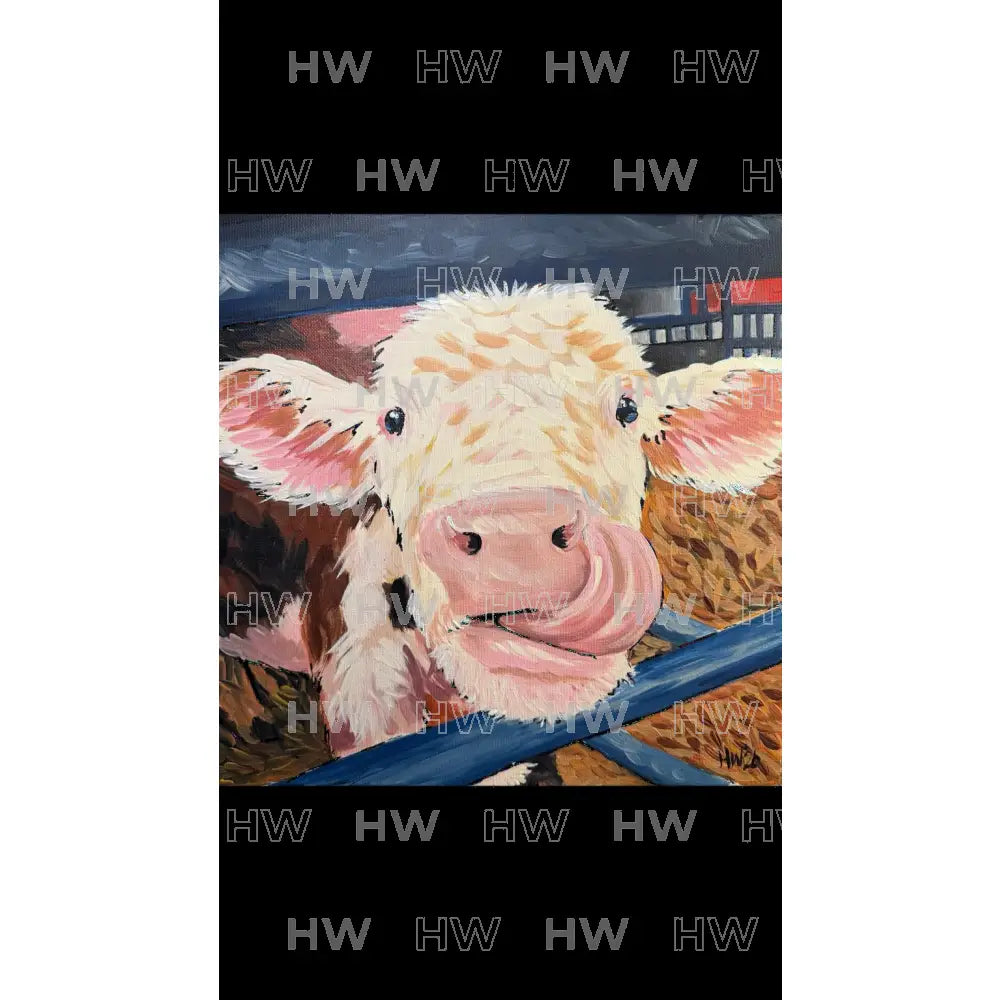 DIY Canvas Painting Kit “Sassy Heifer” - Canvas Original