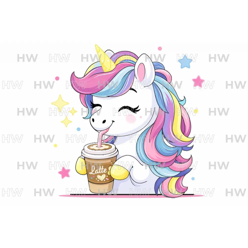 DIY Canvas Painting Kit Unicorn Latte - Canvas Original