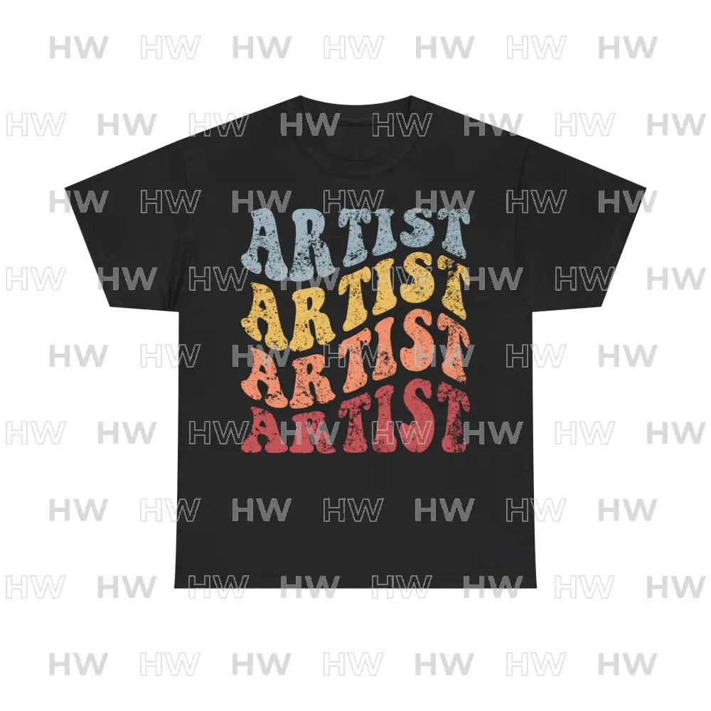 Retro Style ARTIST Smock Tee All Over Prints
